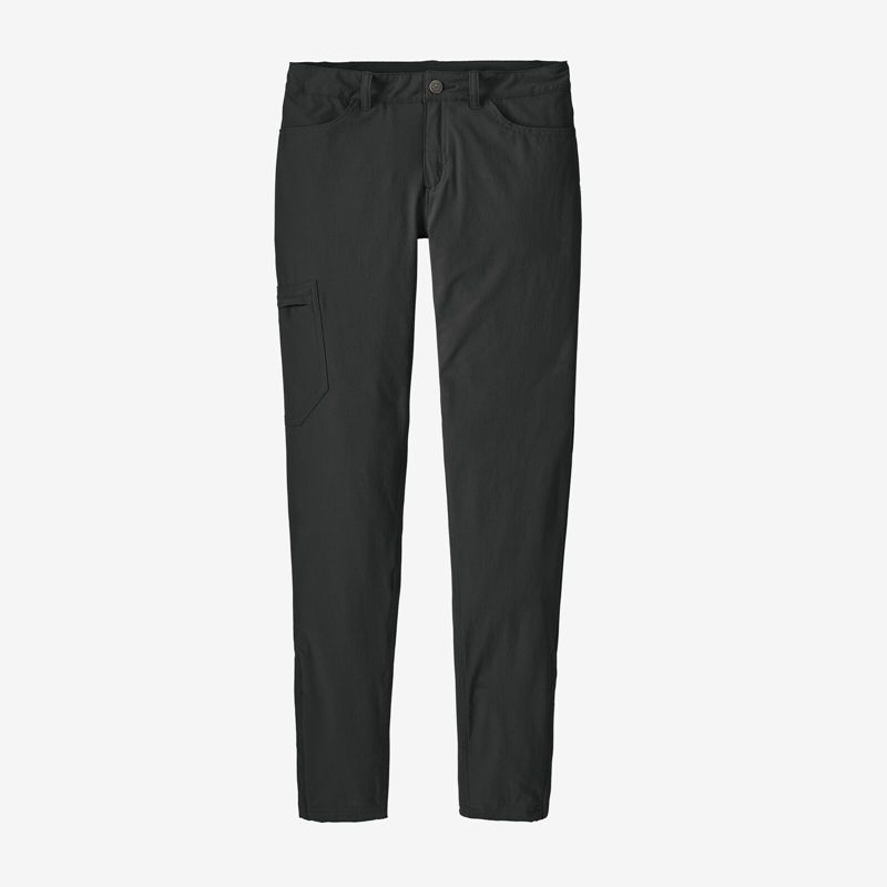 Black Patagonia Skyline Traveler - Regular Women's Pants | THIOPL394