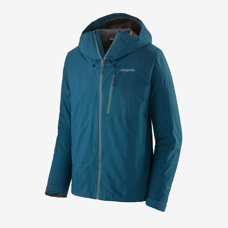 Blue / Blue Patagonia Calcite Waterproof Rain Men's Jackets | OLEZXQ570