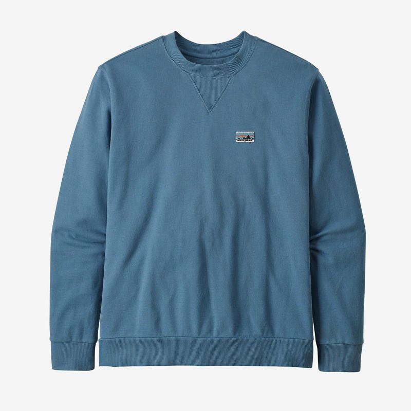 Blue Patagonia Regenerative Organic Certified™ Cotton Crewneck Men's Sweatshirt | XQKVSM975