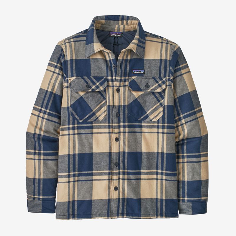 Brown Patagonia Insulated Organic Cotton Midweight Fjord Flannel Men's Shirts | ROAMXZ078