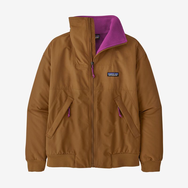 Brown / Pink Patagonia Shelled Synchilla® Fleece Women's Jackets | WQJCMG912