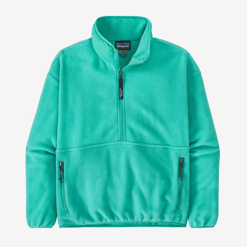 Turquoise Patagonia Synchilla® Marsupial 1/2-Zip Fleece Women's Hoodie | KFSRQV389